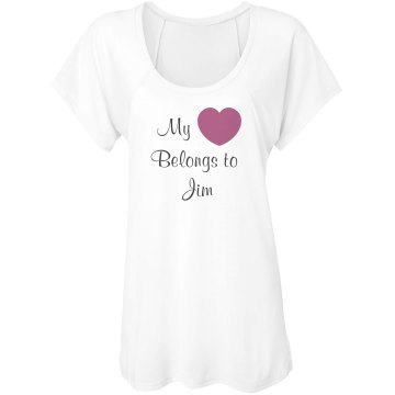 I Love Jim Junior Fit Bella Sheer Longer Length Rib V-Neck Tee 