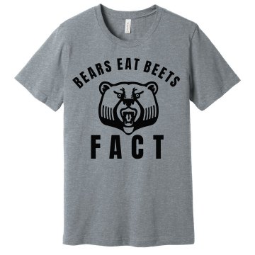 Bears Eat Beats-mens Unisex Gildan Heavy Cotton Crew Neck Tee
