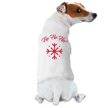 Ho Ho Ho! Dog Tee Doggie Skins Dog Hoodie Tee