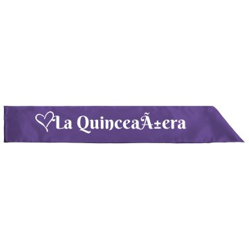 La Quinceanera Party Adult Satin Party Sash