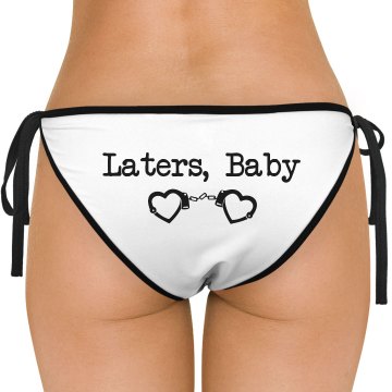 Laters Baby Swim Bottom American Apparel Nylon Tricot Side-Tie Bikini Swimsuit Bottom