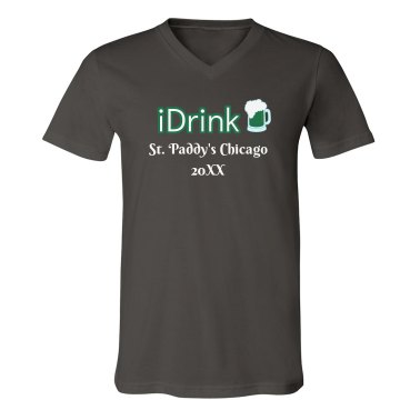 iDrink Tee Unisex Canvas V-Neck Jersey Tee