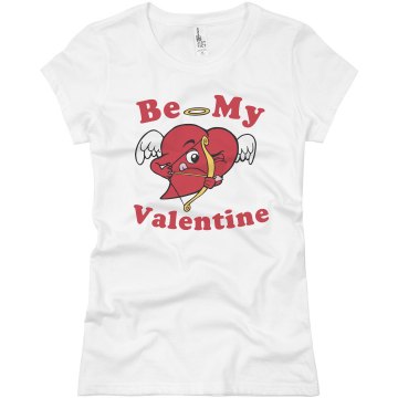 Be My Valentine Junior Fit Basic Bella Favorite Tee