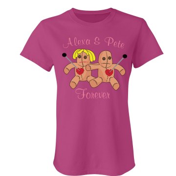 Alexa and Pete Love Junior Fit American Apparel Fine Jersey Tee