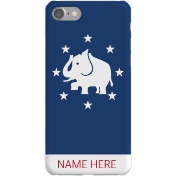 Elephant iPhone Case Plastic iPhone 5 Case White 
