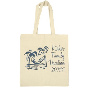 Kirker Beach Vacation Liberty Bags Canvas Bargain Tote Bag