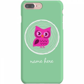 Blue Owl iPhone Case Plastic iPhone 5 Case White 