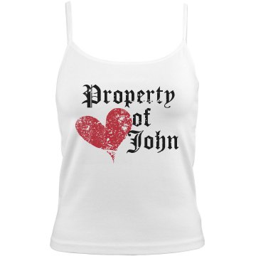 Property Of John Distress Bella Junior Fit Contrast Satin Trim Cami