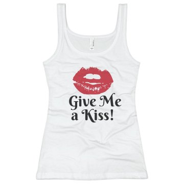 Give me a kiss Bella Junior Fit Contrast Satin Trim Cami