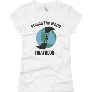 Around The World  Junior Fit Basic Bella Favorite Tee