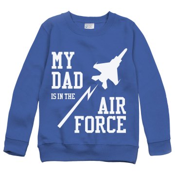 My Air Force Dad Youth Gildan Heavy Blend Sweatshirt