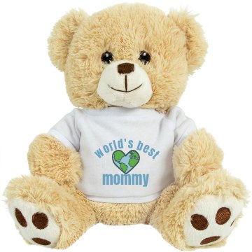 World's Best Mom Medium Plush Teddy Bear