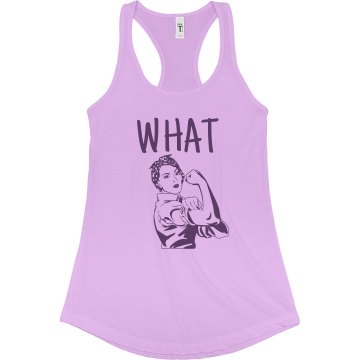 What She Said Run Alo Women's Bamboo Racerback Tank Top