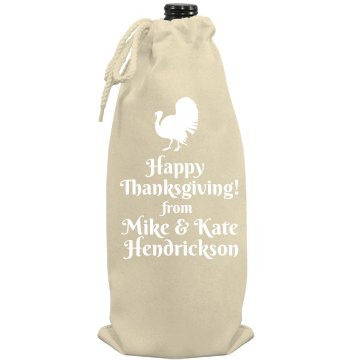Thanksgiving Hostess Gift Port Authority Wine Bag