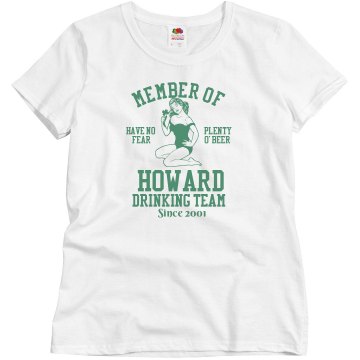 St Patrick's Team w/ Back Misses Relaxed Fit Basic Gildan Ultra Cotton Tee