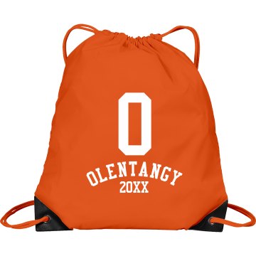 Block O bag Port & Company Drawstring Cinch Bag