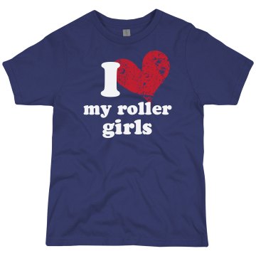 Love My Roller Girls Youth Bella Girl 1x1 Rib Tank Top