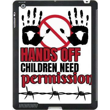Hands Off iPad Case Black iPad Smart Cover