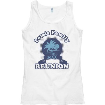 Family Reunion Junior Fit Bella Sheer Longer Length Rib Tank Top