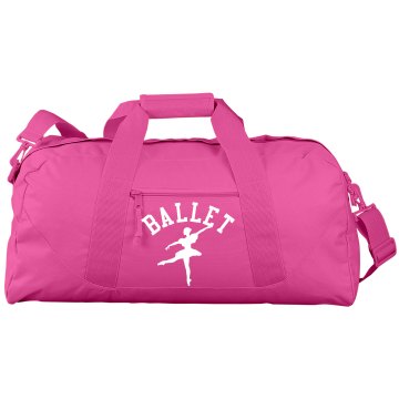 Ballet Duffle Bag Port & Company Large Square Duffel Bag