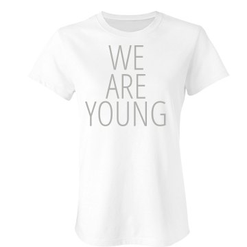 We Are Young Tee Junior Fit Bella Double V Sheer Jersey Tee