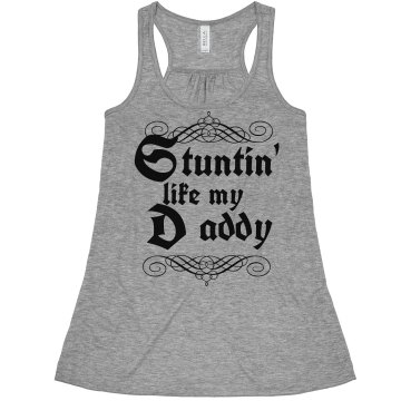 Stuntin' Like My Daddy Misses Bella Flowy Boxy Lightweight Crop Tank