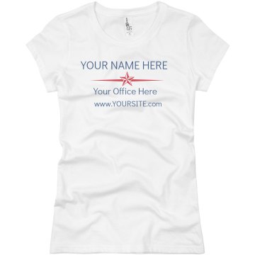 Running for Office Tee Junior Fit Basic Bella Favorite Tee