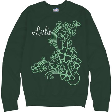 Irish Girl w/ Name Junior Fit Bella 1x1 Rib Cap Sleeve Raglan Tee