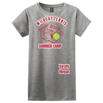 Wildcat Tennis Camp Misses Relaxed Fit Gildan Ultra Cotton Tee
