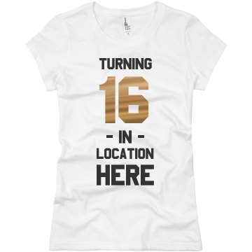 Birthday In The City Junior Fit Basic Bella Favorite Tee