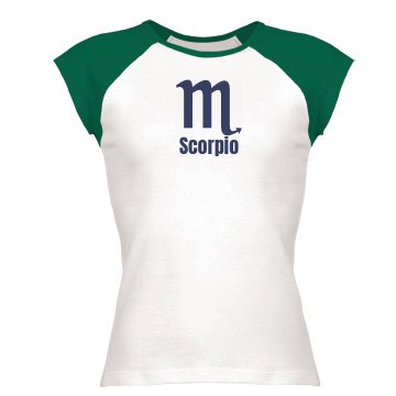 Scorpio Ringer Tee Junior Fit Bella 1x1 Rib Ringer Tee