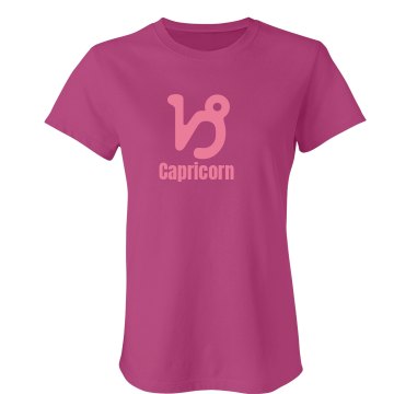 Capricorn Shirt Junior Fit Bella Sheer Longer Length Rib Tee