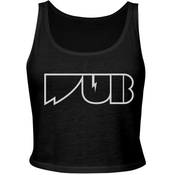 Dubstep Logo Junior Fit Bella Sheer Longer Length Rib Tank Top