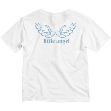 Little Angel Youth Bella Girl 1x1 Rib Cap Sleeve Tee