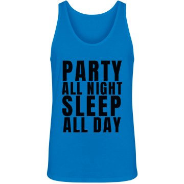Party All Night Unisex American Apparel Neon Tank