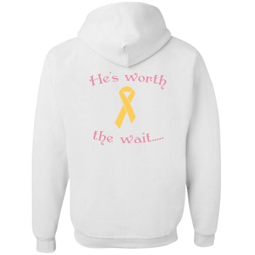 Worth The Wait Junior Fit Bella Fleece Raglan Zip Hoodie
