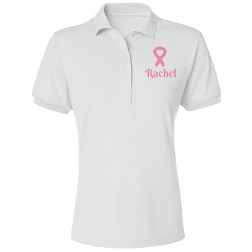 Breast Cancer Volunteer Misses Relaxed Fit Sierra Pacific Long Sleeve Button Up
