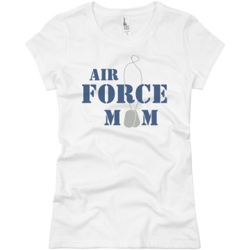 Air Force Mom Junior Fit Basic Bella Favorite Tee
