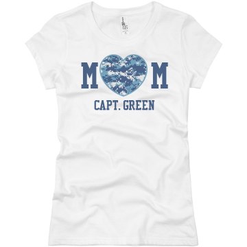 Mom AF logo Junior Fit Basic Bella Favorite Tee