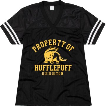 Property of Hufflepuff Junior Fit Augusta Replica Football Jersey