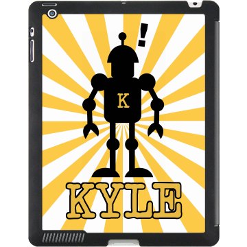 Robot Name iPad Case Black iPad Smart Cover