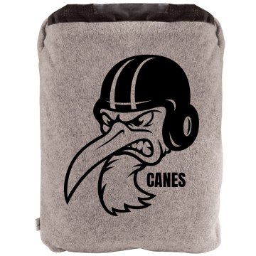 Footbal Mascot Blanket 2-in-1 Poly Fleece Pillow Blanket 