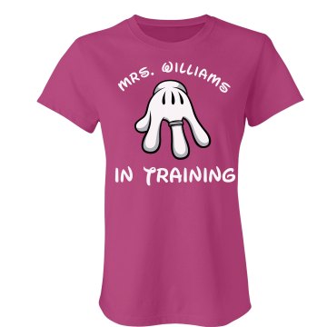 Mrs. In Training Junior Fit Bella Sheer Longer Length Rib Tee