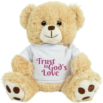 Trust in Gods Love Plush Pink Piggie