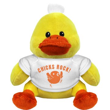 Chicks Rock Easter Plush Plush Duckie