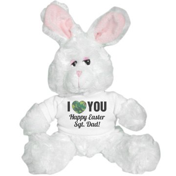 Military Happy Easter Medium Plush Teddy Bear