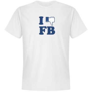 I Don't Like Facebook Unisex Gildan SoftStyle Tee
