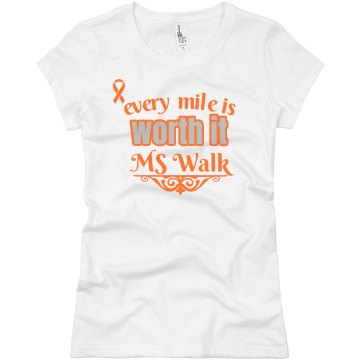 Every Mile  Junior Fit Basic Bella Favorite Tee