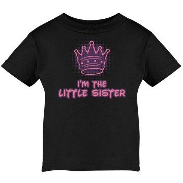 I'm The Little Sister Infant Rabbit Skins Lap Shoulder Tee