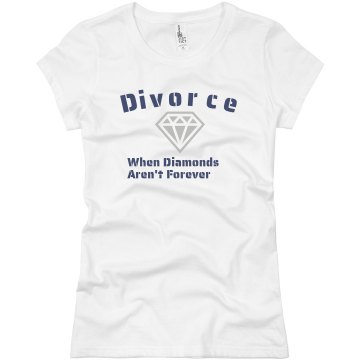 Diamonds Aren't Forever Junior Fit Basic Bella Favorite Tee